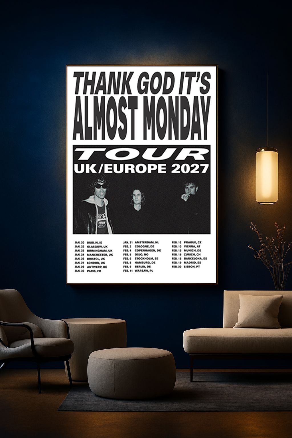 almost-monday-thank-god-its-almost-monday-tour-2027-poster-uk-europe-schedule-canvas-print-1 almost monday “Thank God It’s Almost Monday” Tour 2027 Poster – UK & Europe Schedule Canvas Print 5