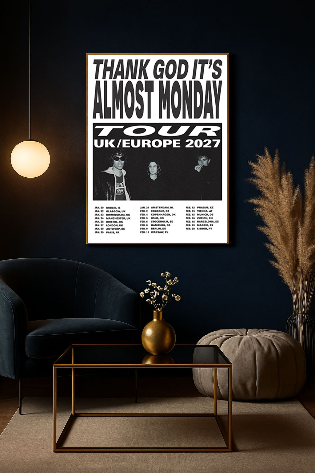 almost-monday-thank-god-its-almost-monday-tour-2027-poster-uk-europe-schedule-canvas-print-2 almost monday “Thank God It’s Almost Monday” Tour 2027 Poster – UK & Europe Schedule Canvas Print 4