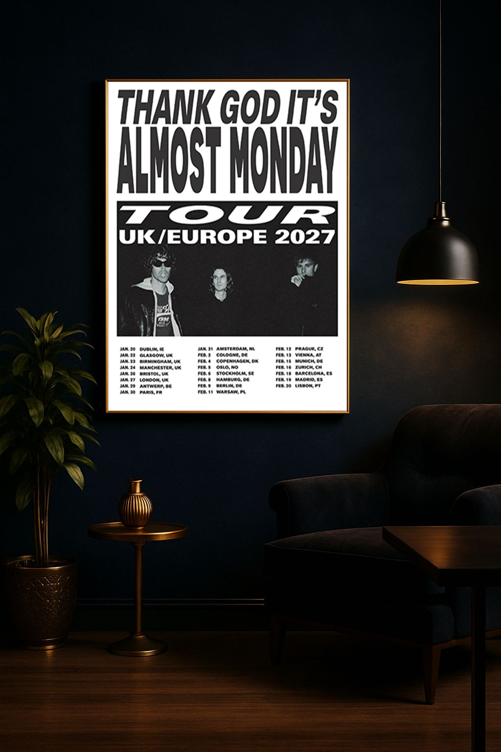 almost-monday-thank-god-its-almost-monday-tour-2027-poster-uk-europe-schedule-canvas-print-3 almost monday “Thank God It’s Almost Monday” Tour 2027 Poster – UK & Europe Schedule Canvas Print 3
