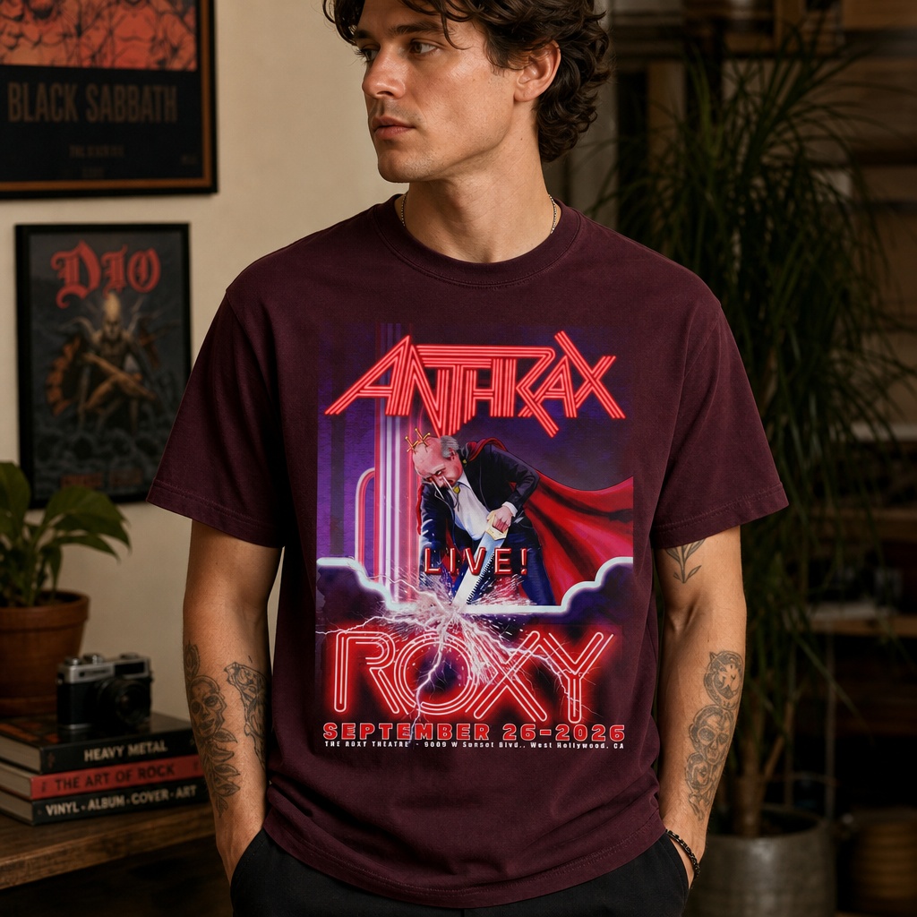 anthrax-live-at-the-roxy-2026-t-shirt-west-hollywood-sept-26-concert-tee-1 Anthrax Live at The Roxy 2026 T-Shirt – West Hollywood Sept 26 Concert Tee 5