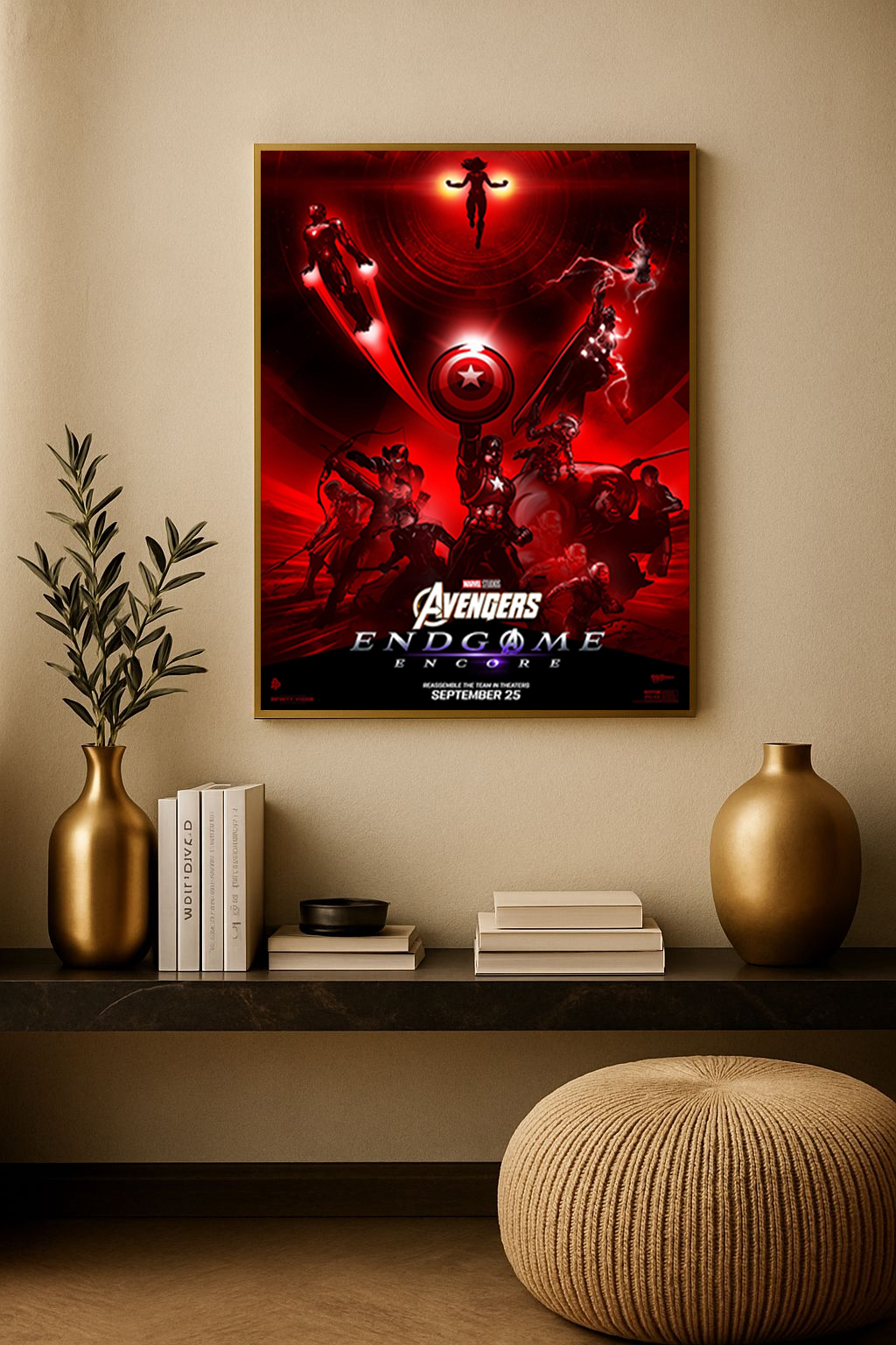 Avengers: Endgame Encore – September 25, 2026 Event Poster Canvas (Marvel Studios)