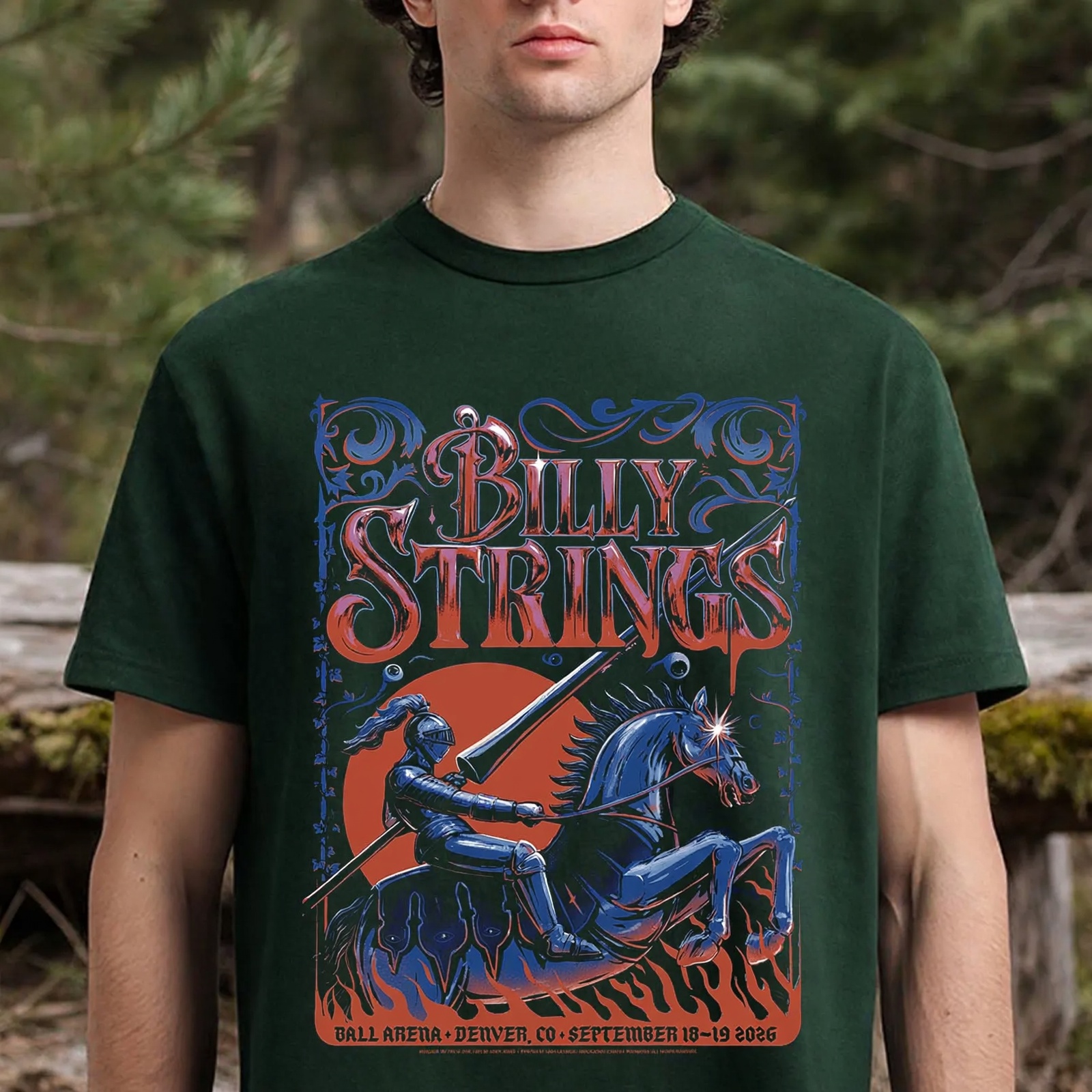 Billy Strings Dual Night 2026 Tee – Ball Arena Denver Sept 18–19 T-Shirt