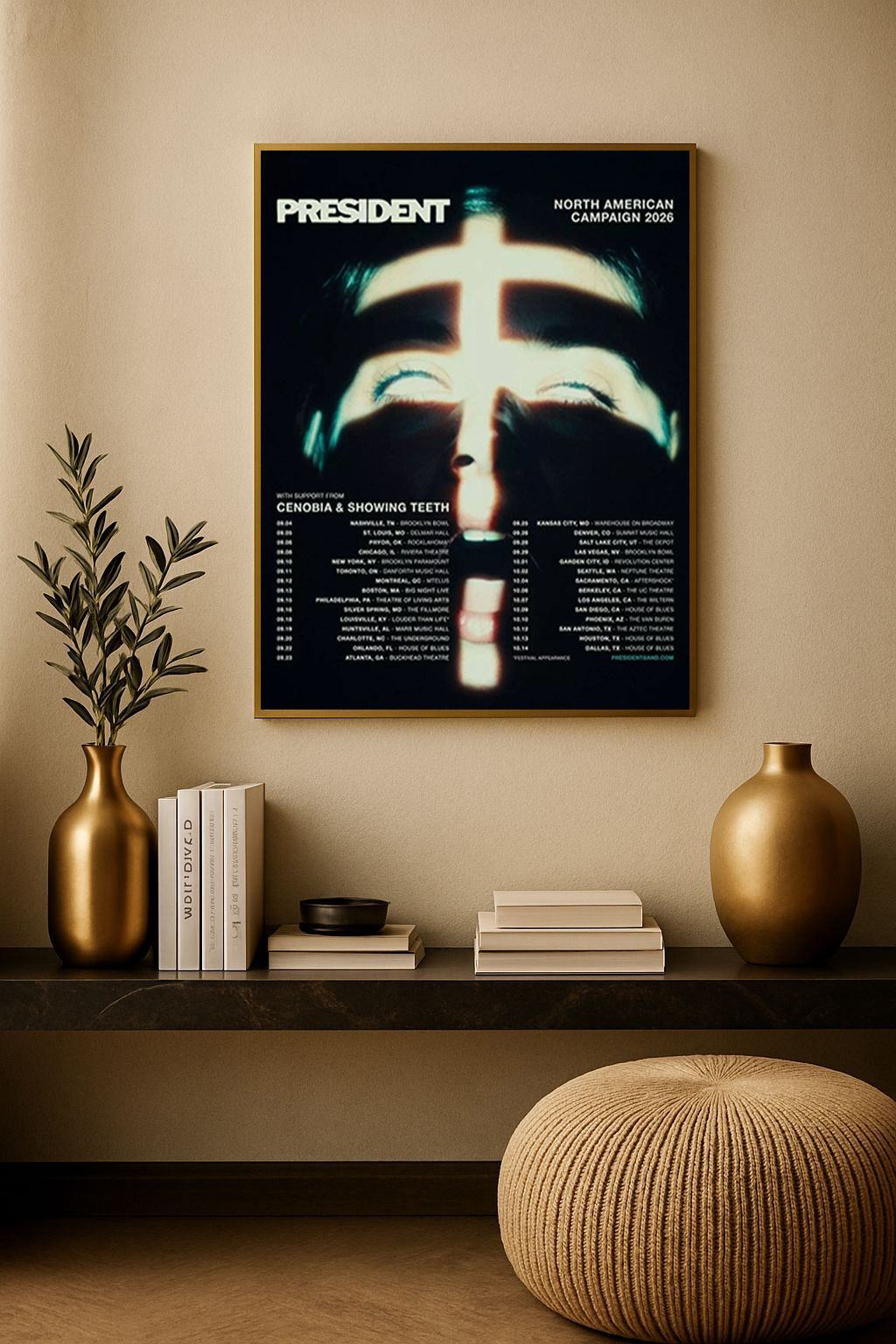 Blood of Your Empire – BMTH North American Tour 2026 Poster Canvas Print