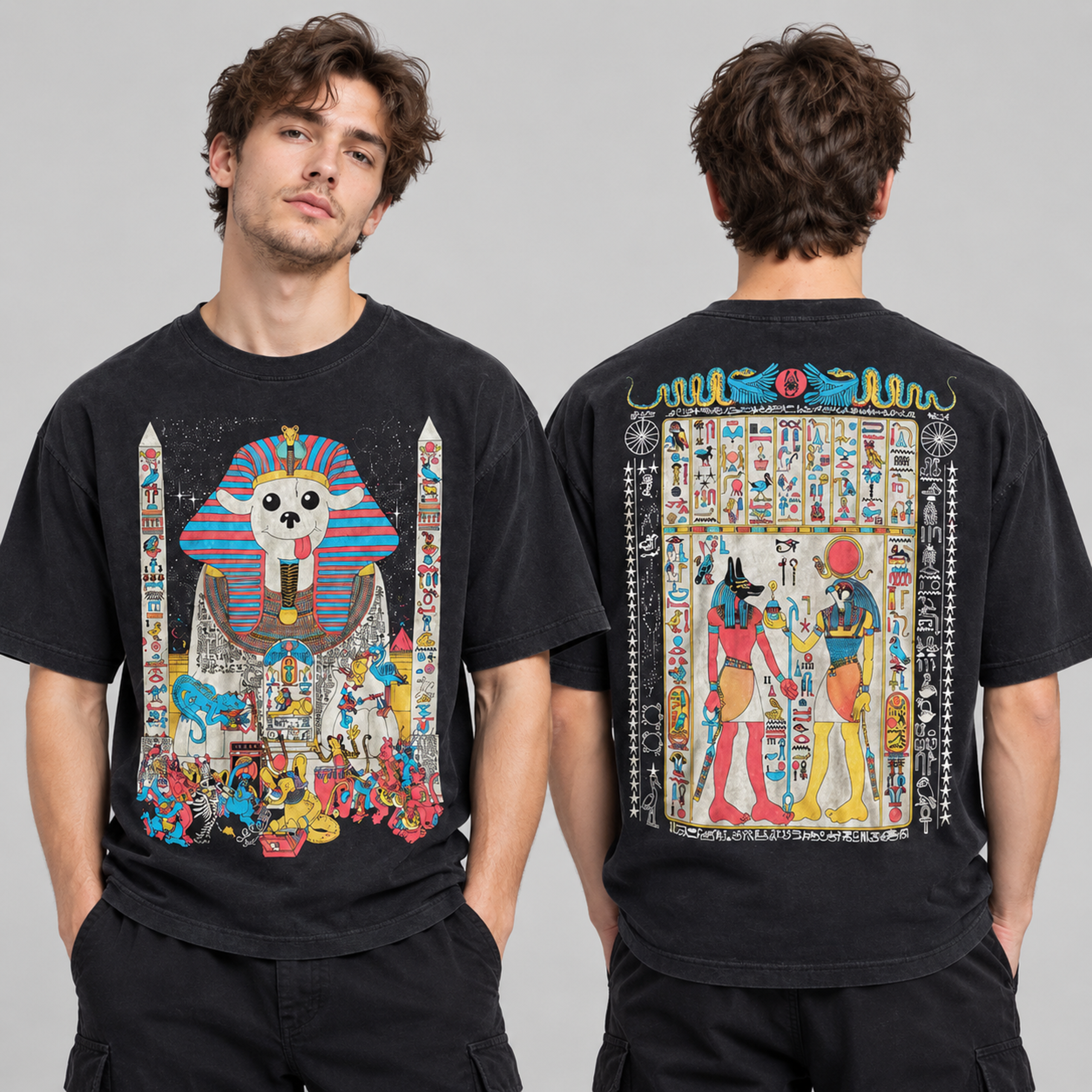 Brian Blomerth – Egypt Dog Pharaoh Two-Sided Unisex T-Shirt