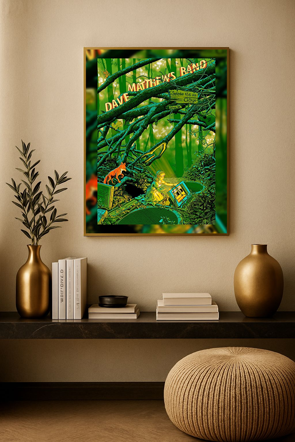 Dave Matthews Band – George 2026 Gig Poster – The Gorge Sept 4–6 Canvas Print