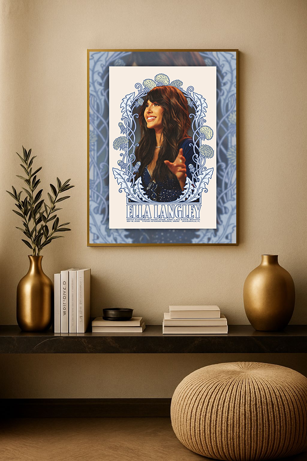 Ella Langley Jacksonville FL 2026 Concert Poster Canvas – VyStar Veterans Memorial Arena Wall Art 1
