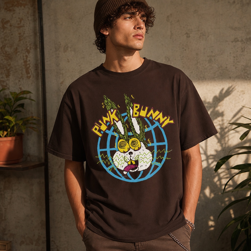 Green Day Punk Bunny T-Shirt – Punk Rock Coffee Graphic Tee 1