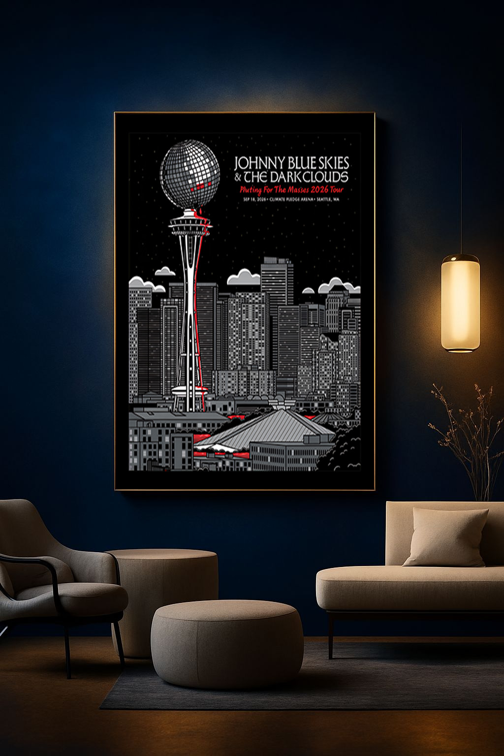 Johnny Blue Skies & The Dark Clouds – Seattle 2026 Event Poster