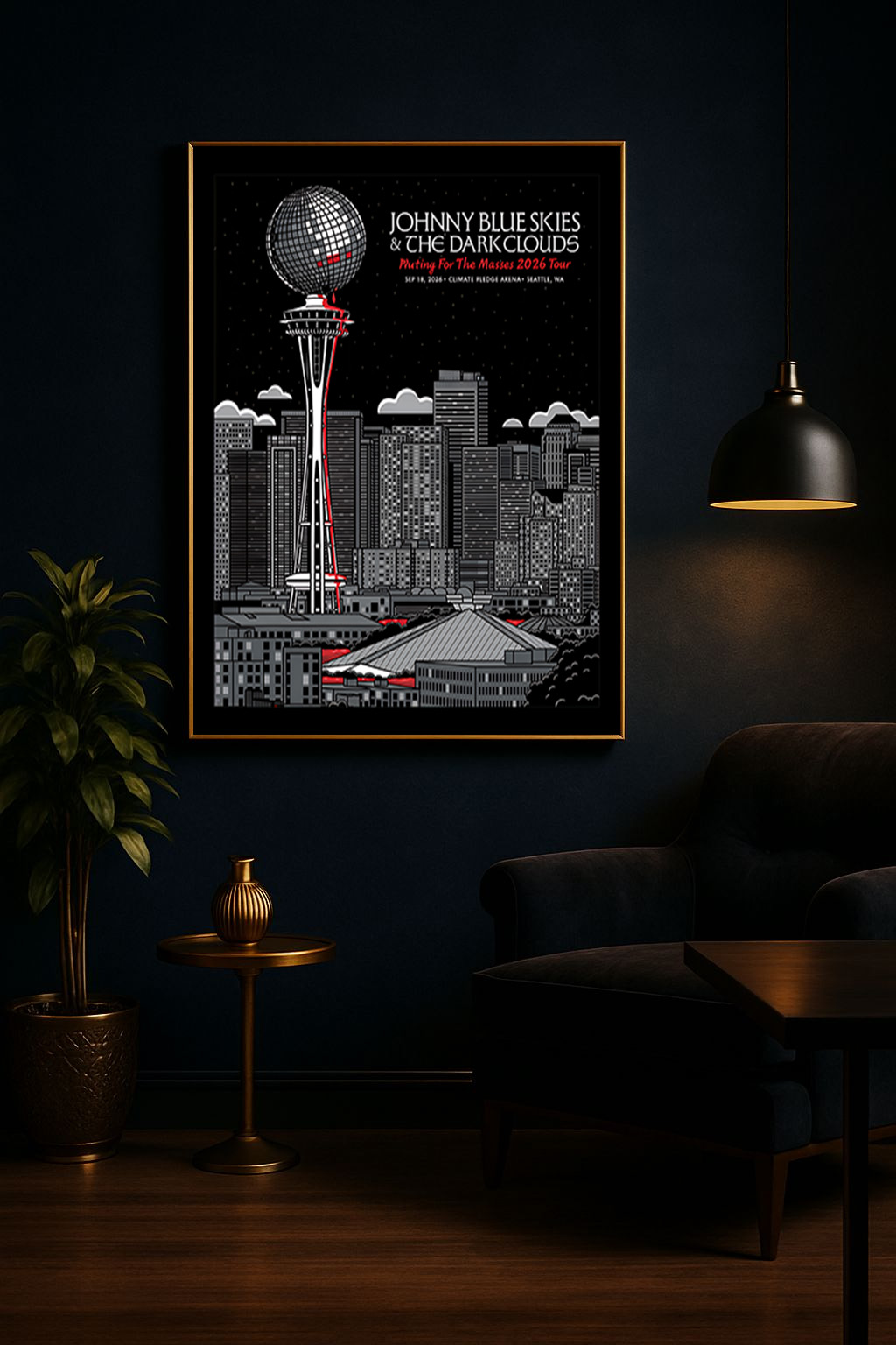 Johnny Blue Skies & The Dark Clouds – Seattle 2026 Event Poster