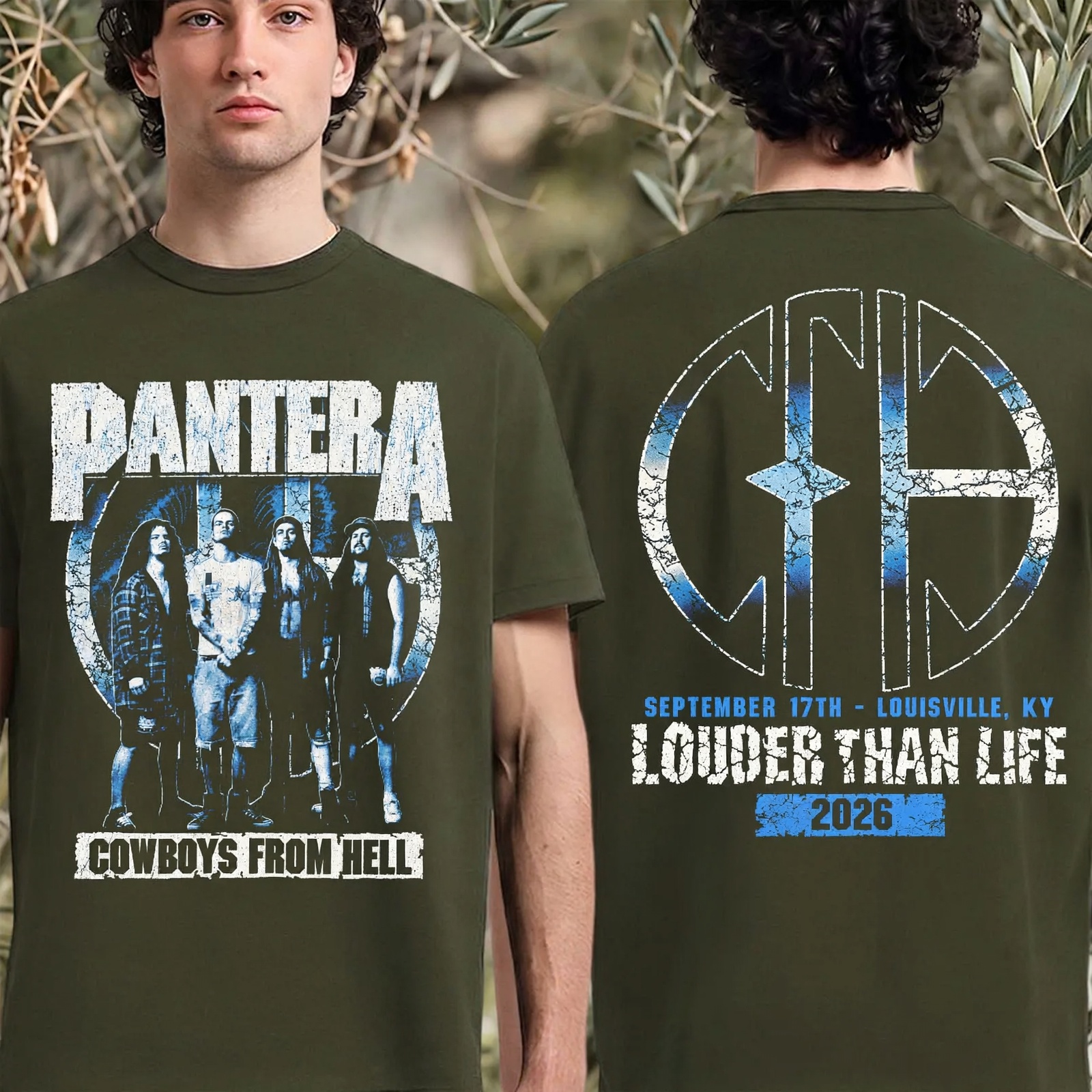 Pantera Louder Than Life 2026 Event Tee – Louisville KY Sept 17 “Cowboys from Hell” T-Shirt