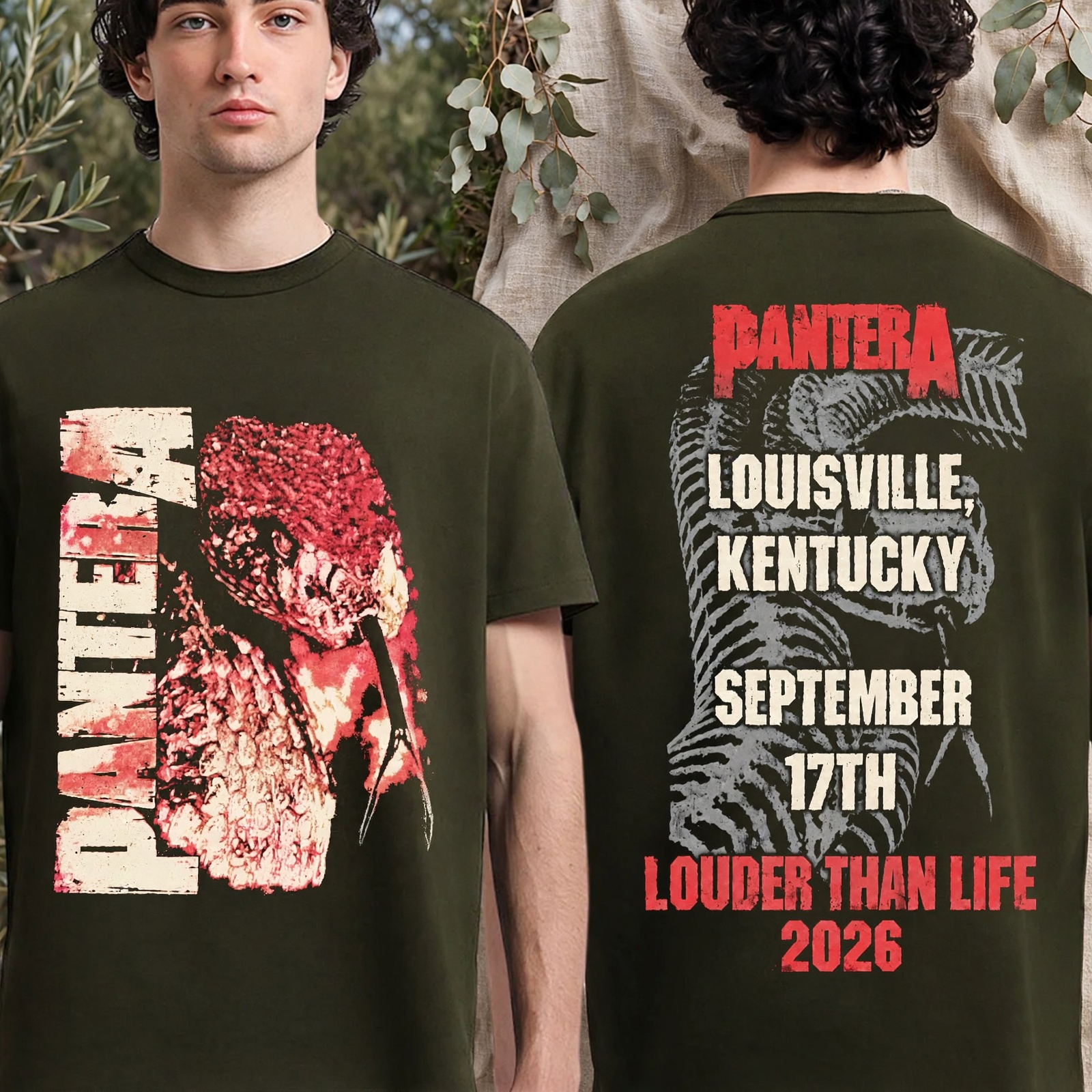 Pantera Louder Than Life 2026 Event Tee – Louisville KY Sept 17 Snake T-Shirt