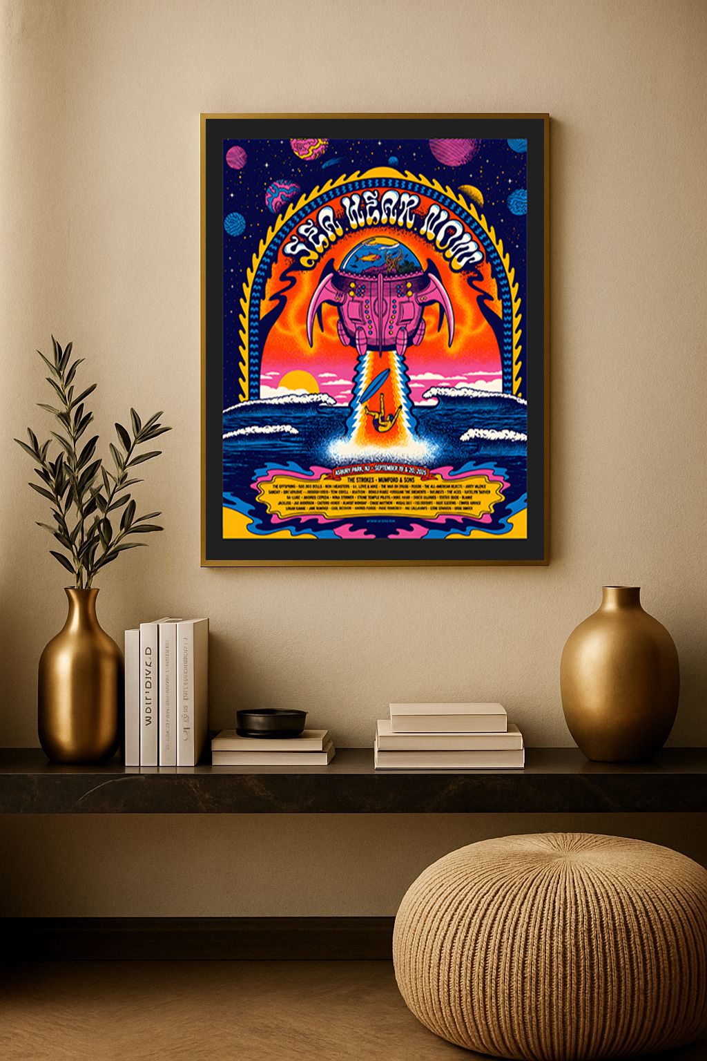 Sea.Hear.Now 2026 Festival Poster – Asbury Park NJ Sept 19–20 Canvas Print 1