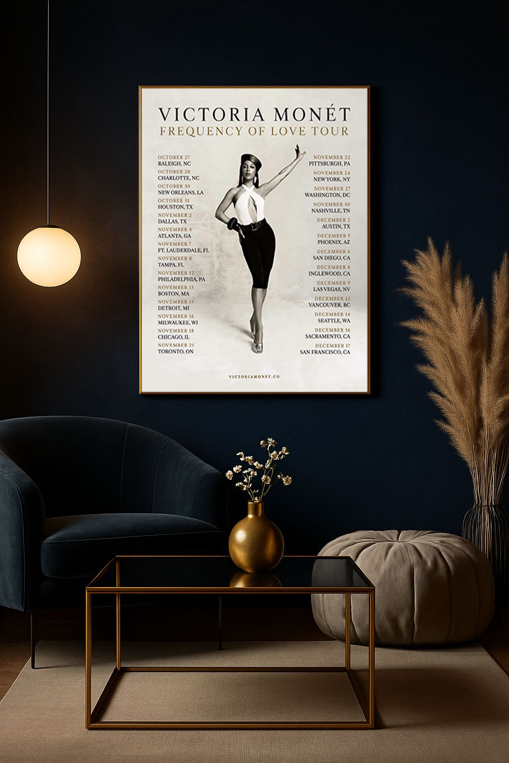 victoria-monet-frequency-of-love-tour-2026-north-america-dates-poster-canvas-2 Victoria Monét – Frequency of Love Tour 2026 North America Dates Poster Canvas 4