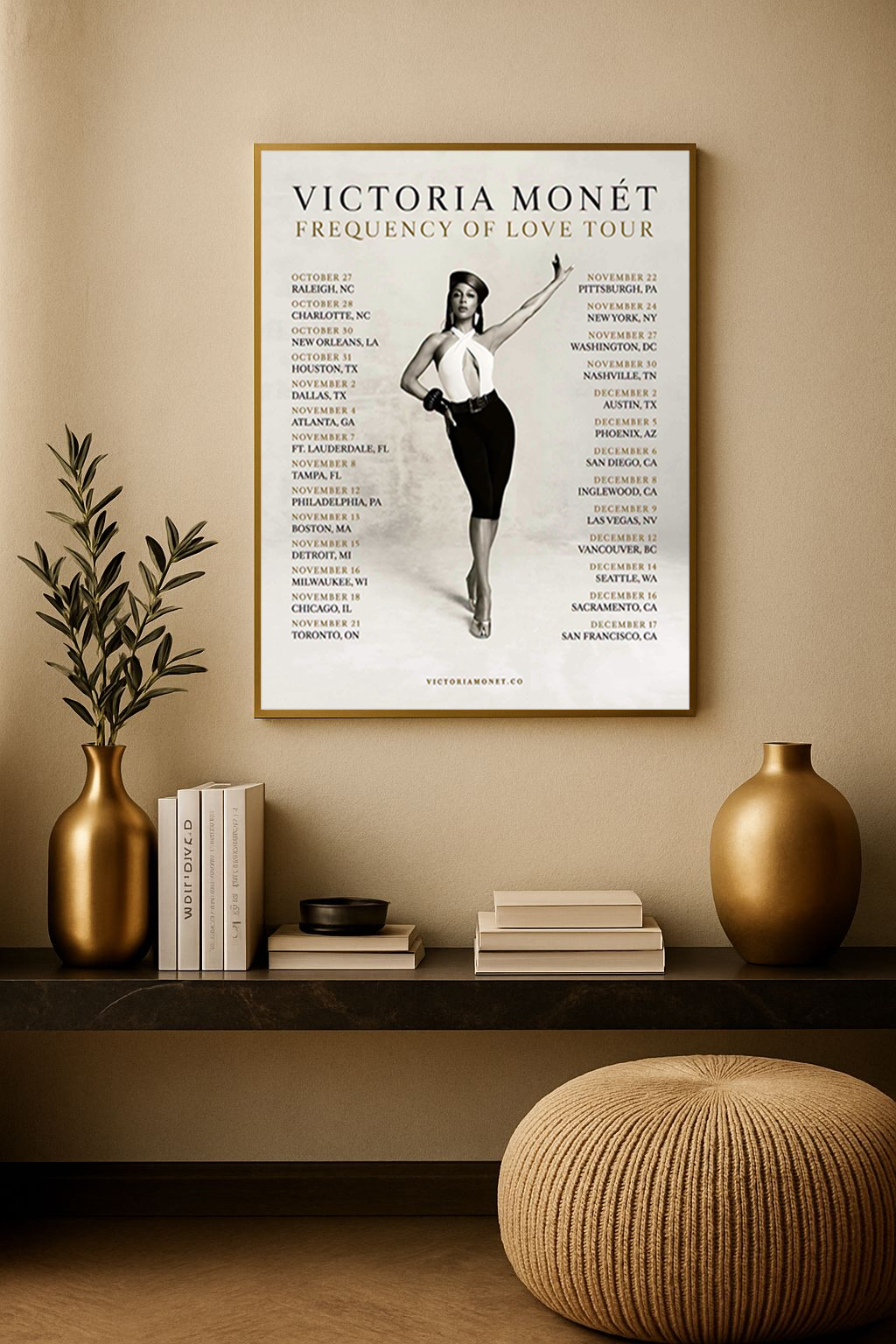 victoria-monet-frequency-of-love-tour-2026-north-america-dates-poster-canvas Victoria Monét – Frequency of Love Tour 2026 North America Dates Poster Canvas 1