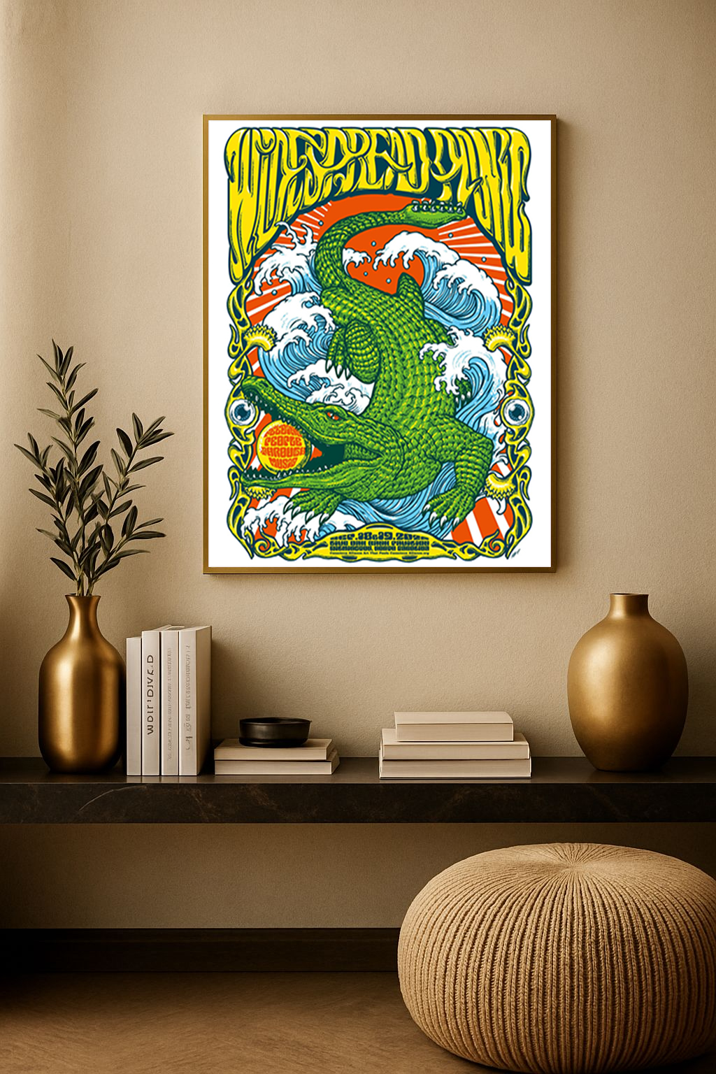 Widespread Panic Live Oak Bank Pavilion 2026 Poster – Wilmington NC Sept 18–19 Canvas Print 1