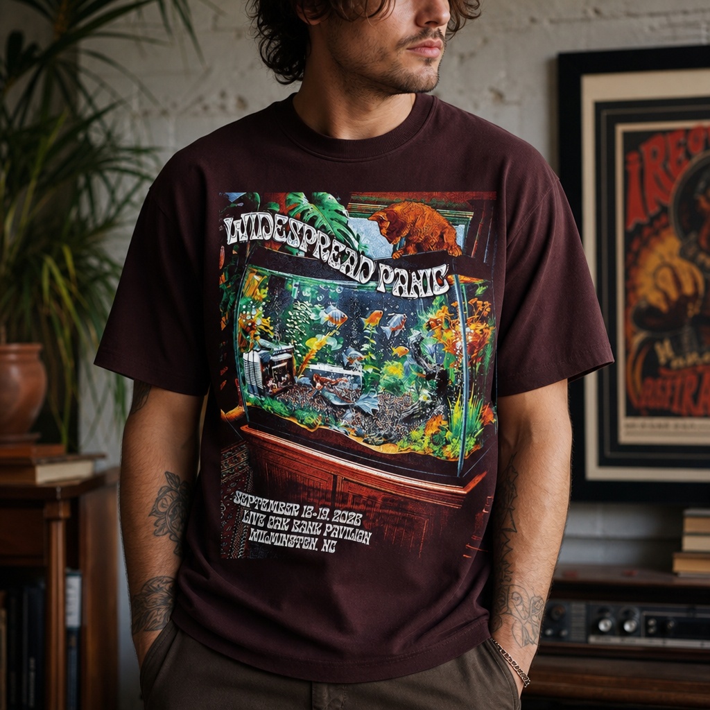 Widespread Panic Live Oak Bank Pavilion 2026 Tee – Wilmington NC Sept 18–19 Unisex T-Shirt